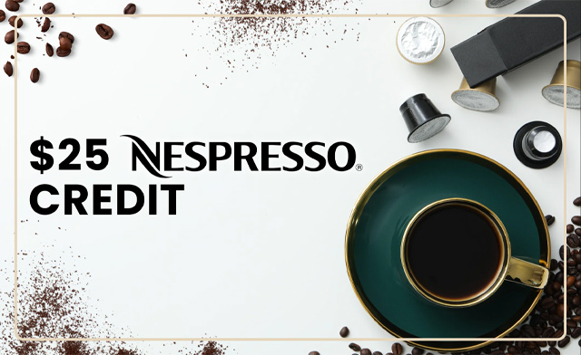 Image of FLASH SALE! $12.50 for $25 Toward Nespresso Capsules (a $25 Value)