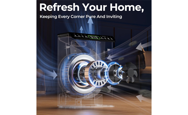 Image of $97.95 for a Large Room Air Purifier with Washable Filters (a $186.46 Value)