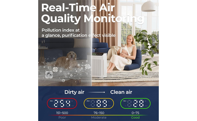 Image of $97.95 for a Large Room Air Purifier with Washable Filters (a $186.46 Value)