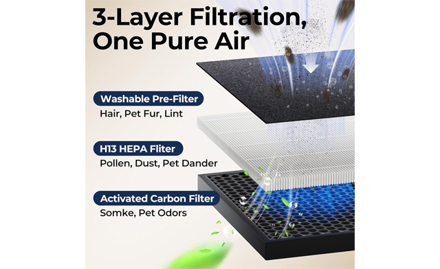 Image of $97.95 for a Large Room Air Purifier with Washable Filters (a $186.46 Value)