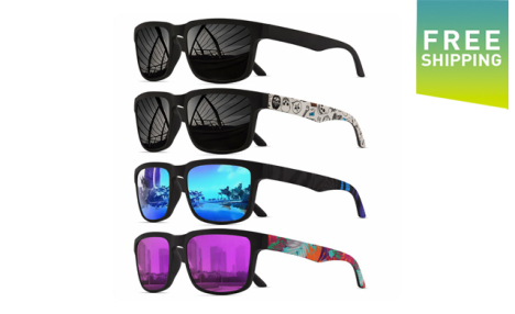 $28.95 for a 4-Pack of Polarized Square Sunglasses (a $49.24 Value)