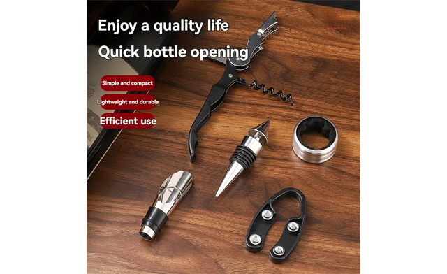 Image of $26.95 for a 5-Piece Wine Tool Kit with Accessories (a $36.99 Value)