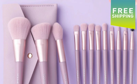 $27.99 for a 12-Piece Portable Makeup Brush Kit (a $46.99 Value)