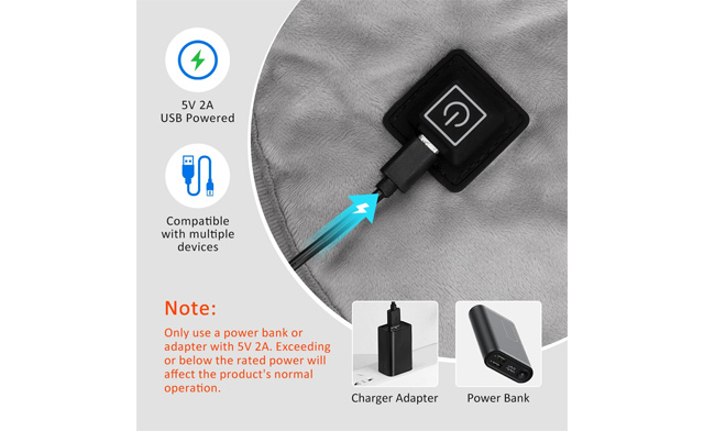 Image of $39.95 for an Electric USB Heated Neck & Shoulder Pad (a $59.99 Value)