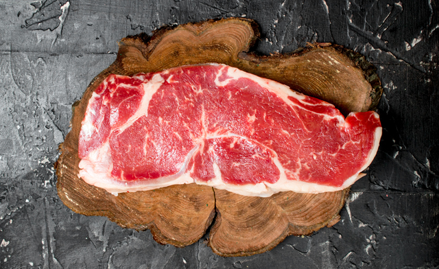 Image of $64.99 for 10 x 6oz New York Hand-Cut AA/AAA Striploin Steaks (a $92 Value) - Pick Up