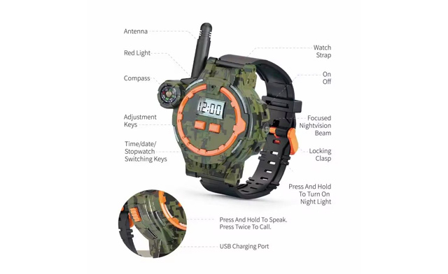 Image of $34.95 for a Kids Camouflage Walkie-Talkie Watch (a $60 Value)