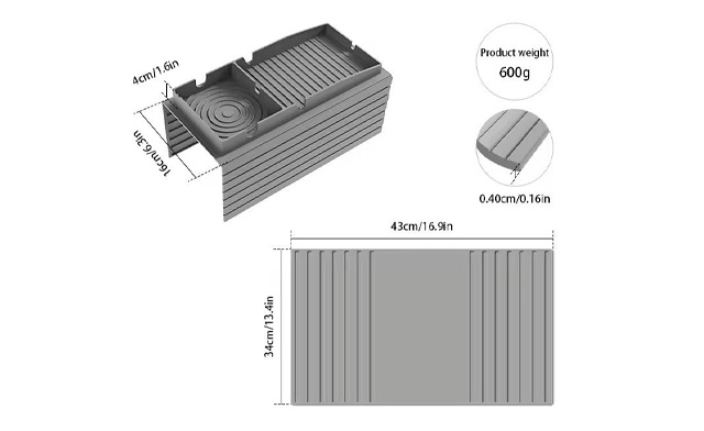 Image of $27.95 for a Silicone Sofa Cup Holder Tray (a $50 Value)