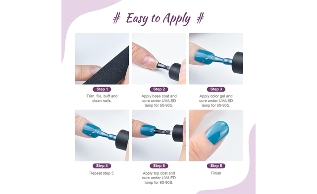 Image of $27.95 for a 60-Piece Gel Nail Kit with UV Light & Tools (a $45.99 Value)