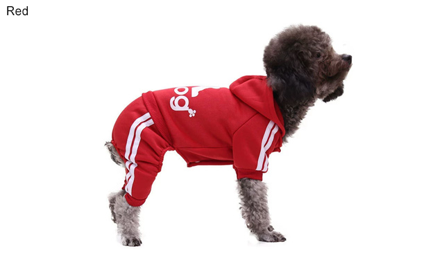 Image of $22.95 for an Adidog Dog Hoodie Jumpsuit (a $38 Value)