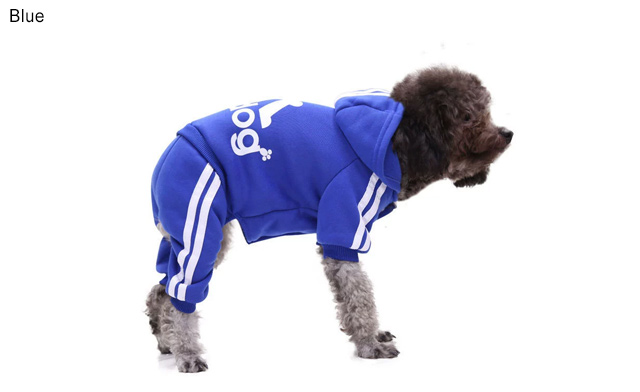 Image of $22.95 for an Adidog Dog Hoodie Jumpsuit (a $38 Value)