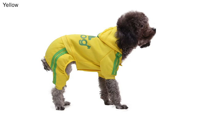 Image of $22.95 for an Adidog Dog Hoodie Jumpsuit (a $38 Value)