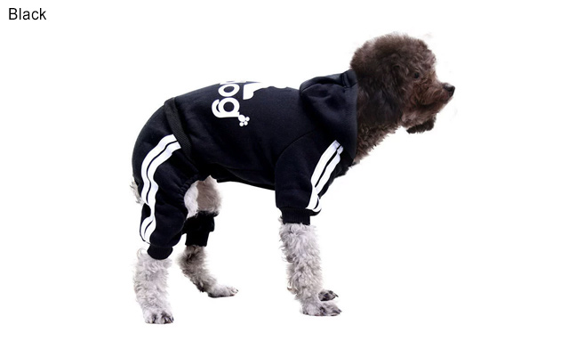 Image of $22.95 for an Adidog Dog Hoodie Jumpsuit (a $38 Value)