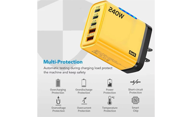 Image of $19.95 for a 240W 5-in-1 USB-C Fast Charger (a $35 Value)