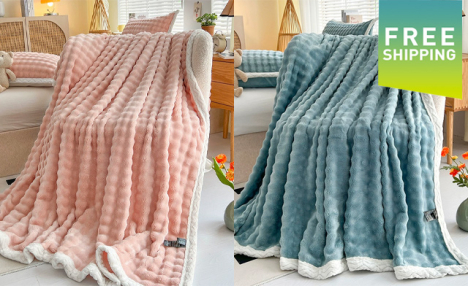 $49.95 for a Warm Faux Fur Throw Blanket (a $69.99 Value)