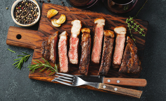 Image of $165 for 8 x 10oz Australian Wagyu Striploin Steak (a $420 Value)