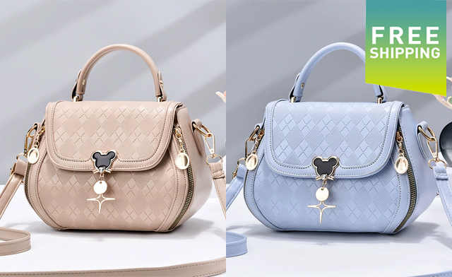 Image of $37.95 for a Women's Diamond Grid Crossbody Handbag (a $69 Value)