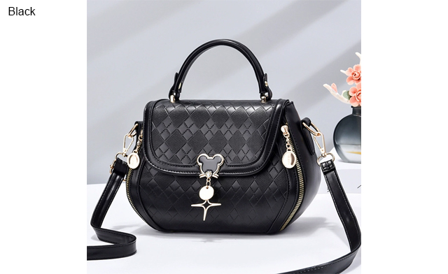 Image of $37.95 for a Women's Diamond Grid Crossbody Handbag (a $69 Value)