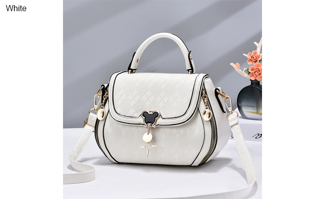 Image of $37.95 for a Women's Diamond Grid Crossbody Handbag (a $69 Value)