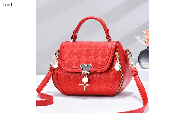Image of $37.95 for a Women's Diamond Grid Crossbody Handbag (a $69 Value)