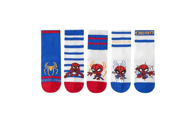 Image of $19.95 for 5 Pairs of Spider Superhero Children’s Socks (a $32 Value)