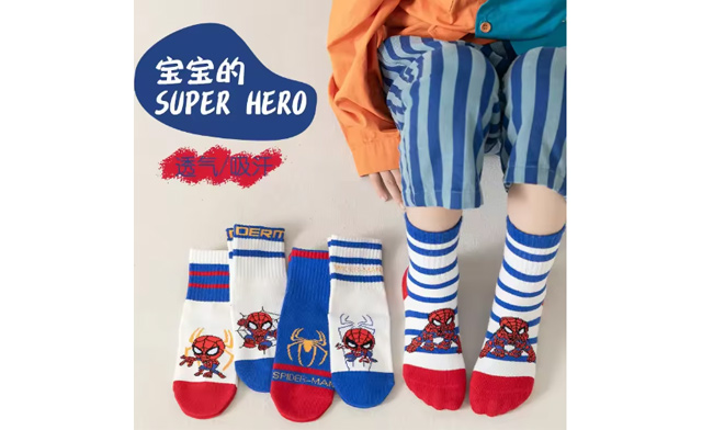 Image of $19.95 for 5 Pairs of Spider Superhero Children’s Socks (a $32 Value)