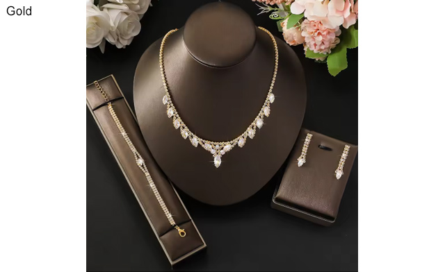 Image of $22.95 for an Elegant 4-Piece Jewelry Set (a $49 Value)