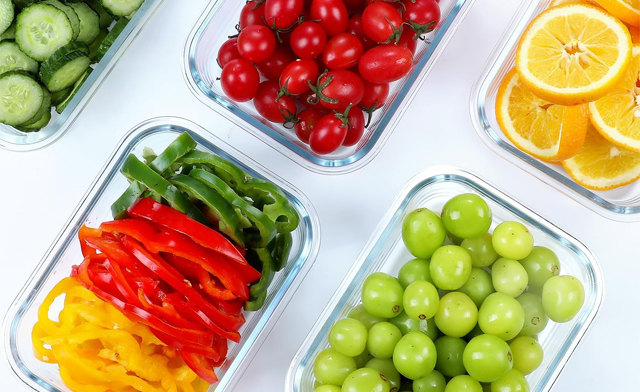 Image of Up to 36% Off 5 or 10-Pack of Glass Meal Prep Containers