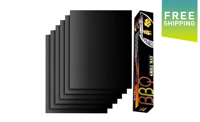 Image of $23.95 for a 5-Pack of Non-Stick BBQ & Baking Mats (a $34 Value)