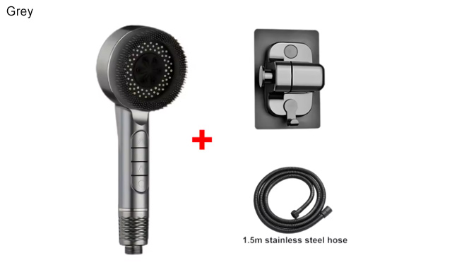 Image of $42.95 for a 4-Mode Self-Cleaning Shower Head with Brush (a $54 Value)