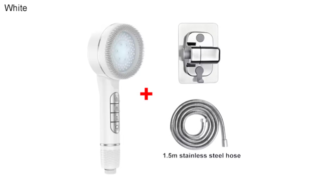 Image of $42.95 for a 4-Mode Self-Cleaning Shower Head with Brush (a $54 Value)