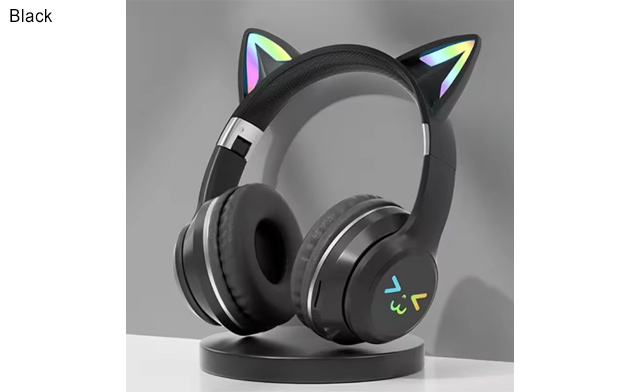 Image of $22.95 for Cat Ear Bluetooth Headphones with RGB Glow (a $44 Value)