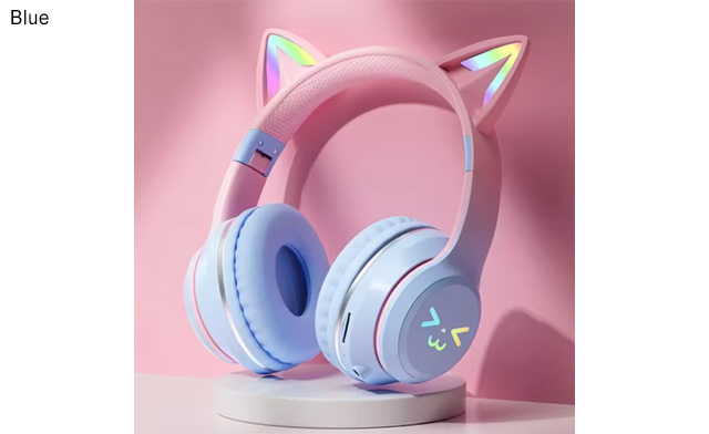 Image of $22.95 for Cat Ear Bluetooth Headphones with RGB Glow (a $44 Value)