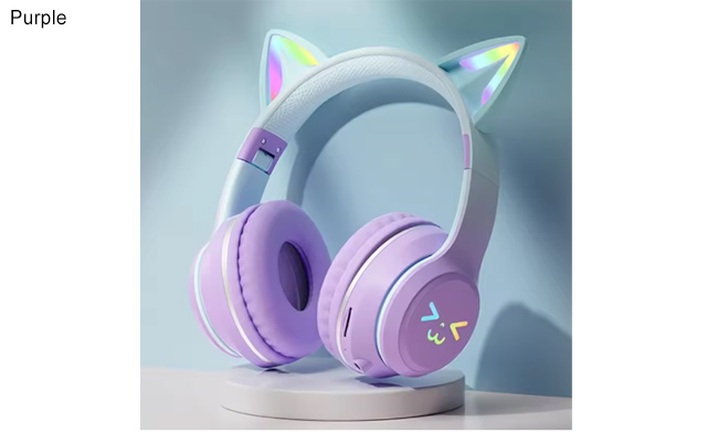 Image of $22.95 for Cat Ear Bluetooth Headphones with RGB Glow (a $44 Value)