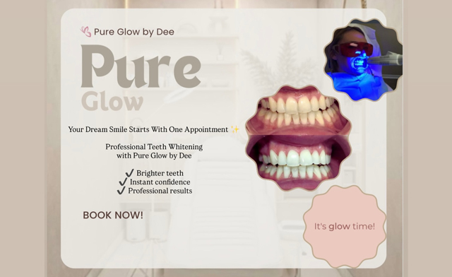 Image of $39 for One Double Teeth Whitening Session + a $20 Gift Certificate at Pure Glow