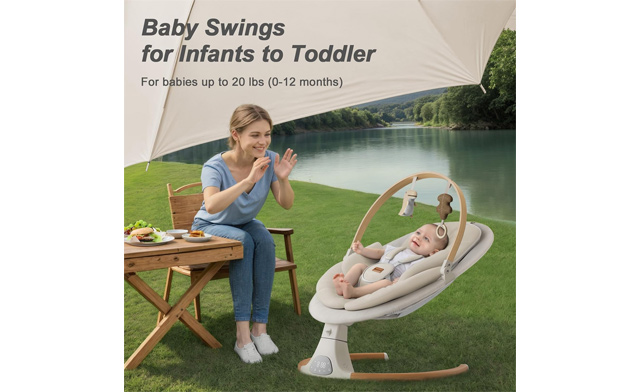 Image of 50% Off – $119.45 for an Electric Baby Swing (a $239.99 Value)