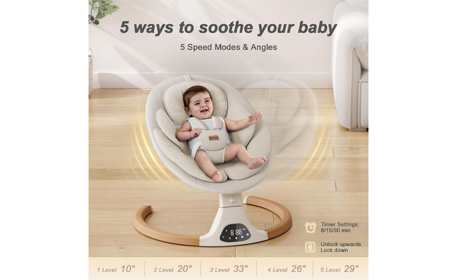 Image of 50% Off – $119.45 for an Electric Baby Swing (a $239.99 Value)