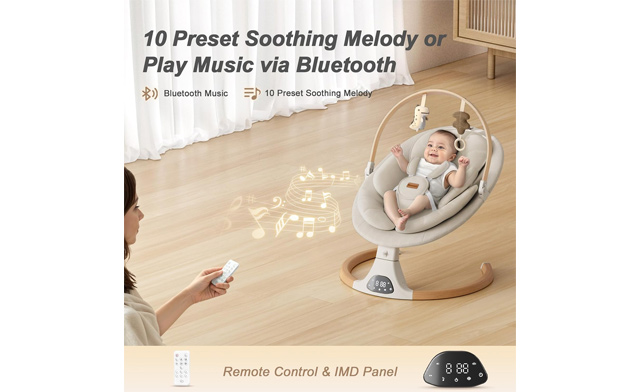 Image of 50% Off – $119.45 for an Electric Baby Swing (a $239.99 Value)