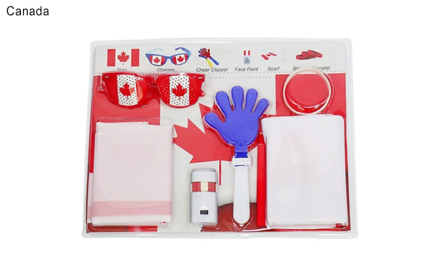 Image of $26.95 for a 2026 Football Fan Pack with Flag, Glasses & Cheer Props (a $46.99 Value)