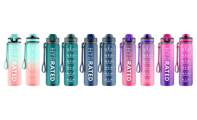 Image of $22.95 for Motivational Spill Proof Water Bottles - 750ml (a $33.98 Value)