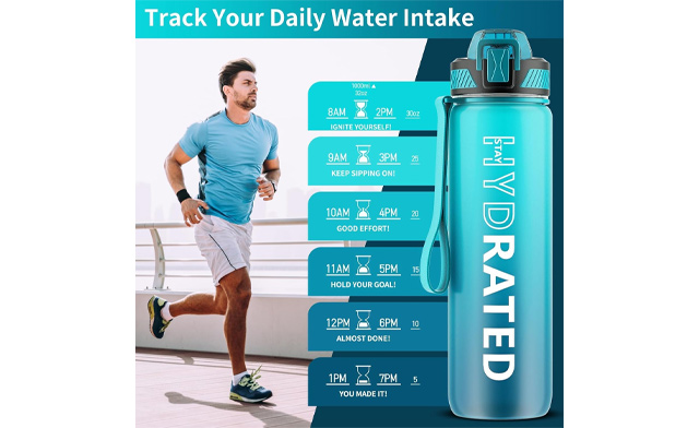 Image of $22.95 for Motivational Spill Proof Water Bottles - 750ml (a $33.98 Value)