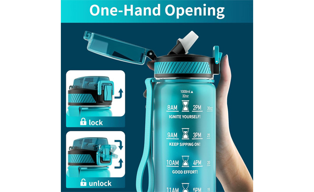 Image of $22.95 for Motivational Spill Proof Water Bottles - 750ml (a $33.98 Value)