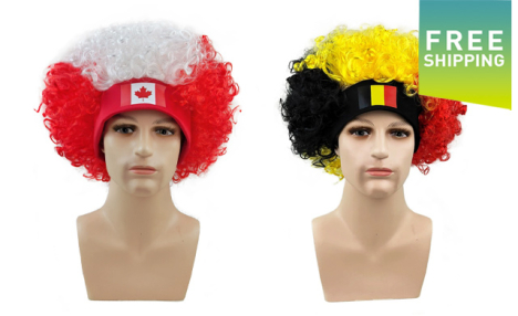 $24.95 for a Football Fan Wig with Headband (a $40 Value)