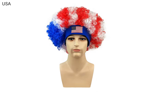 Image of $24.95 for a Football Fan Wig with Headband (a $40 Value)