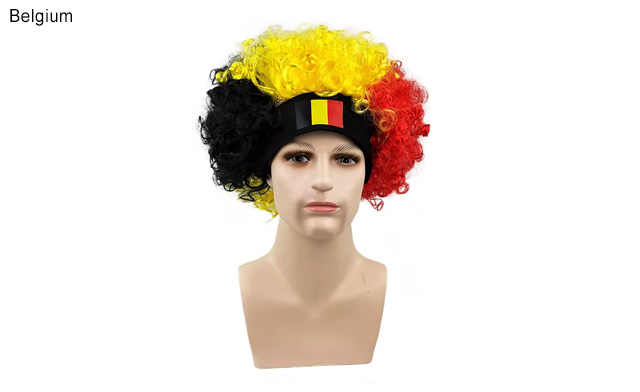 Image of $24.95 for a Football Fan Wig with Headband (a $40 Value)