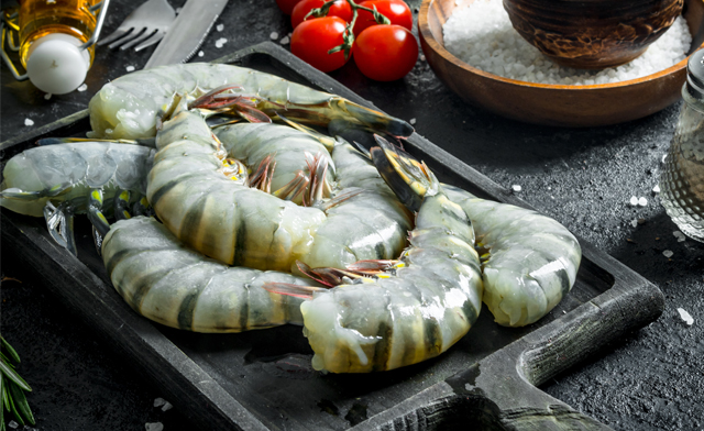 Image of $94.99 for 4 lbs of U4/6 Mammoth Shell On Green Tiger Shrimp (a $140 Value)