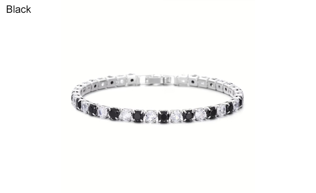 Image of $24.95 for a White Gold Plated Tennis Bracelet (a $139 Value)