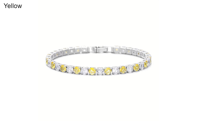 Image of $24.95 for a White Gold Plated Tennis Bracelet (a $139 Value)
