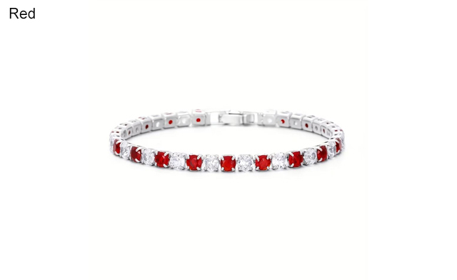 Image of $24.95 for a White Gold Plated Tennis Bracelet (a $139 Value)