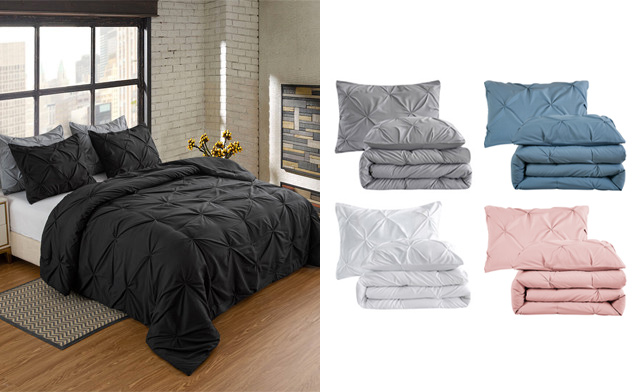 Image of $35.90 & Up for a Pintuck Comforter Set