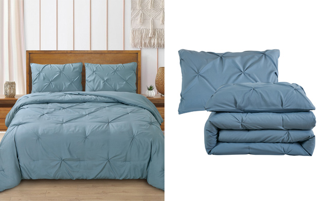 Image of $35.90 & Up for a Pintuck Comforter Set